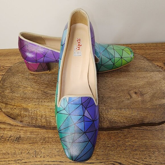 Colorful Geometric Stain Glass Patterned Flats By Goby Oul Free - Picture 7 of 11